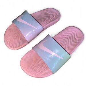 Nike Girls Pink Tie Dye Slides sandals